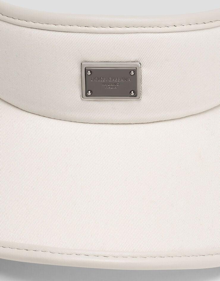 Dolce & Gabbana Visera De Gabardina Con Logotipo