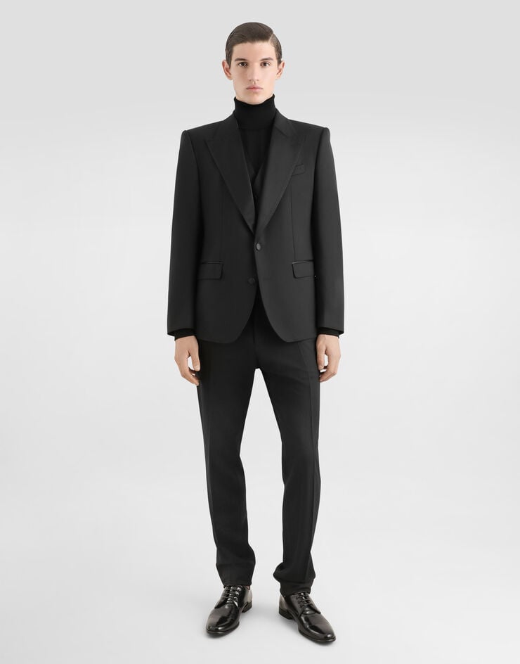 Dolce & Gabbana Esmoquin Sicilia De Tres Piezas En Lana Elástica