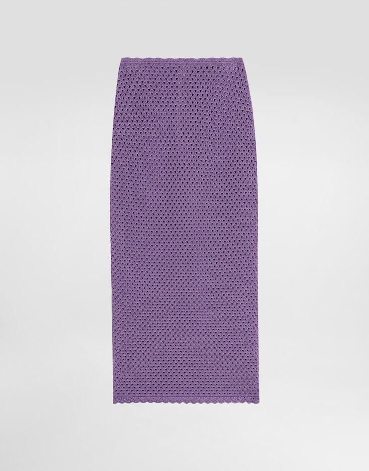 Dolce & Gabbana Falda longuette de punto de ganchillo