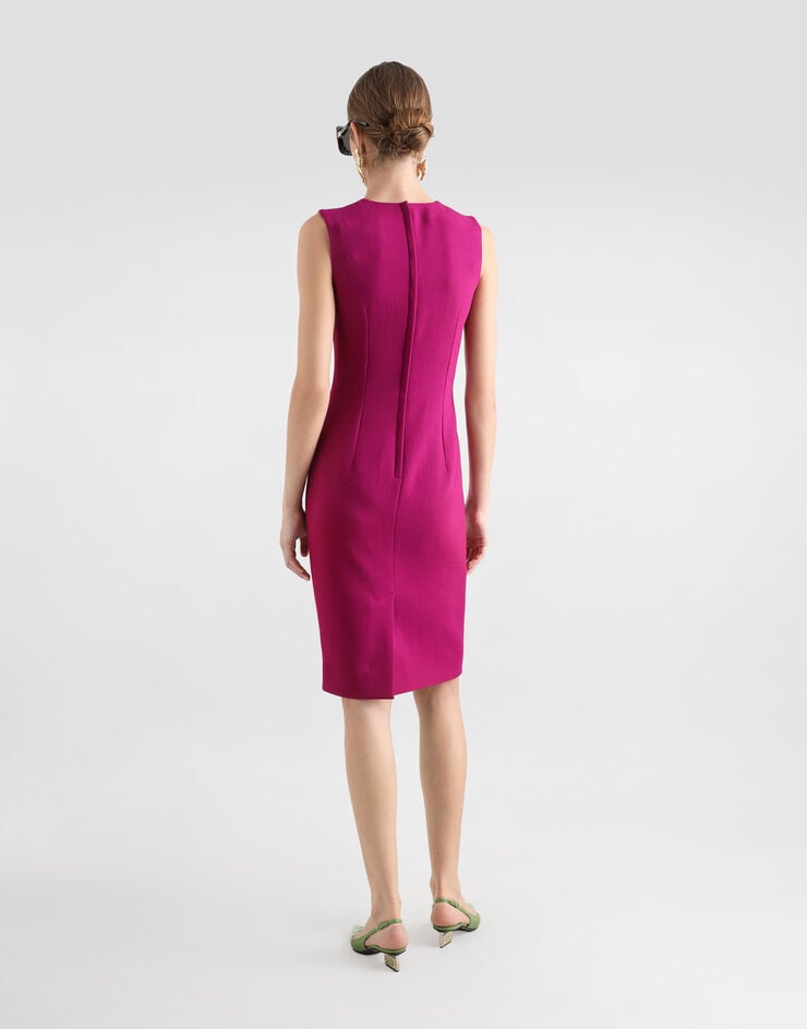 Dolce & Gabbana Falda Longuette De Tubo En Crepé De Lana