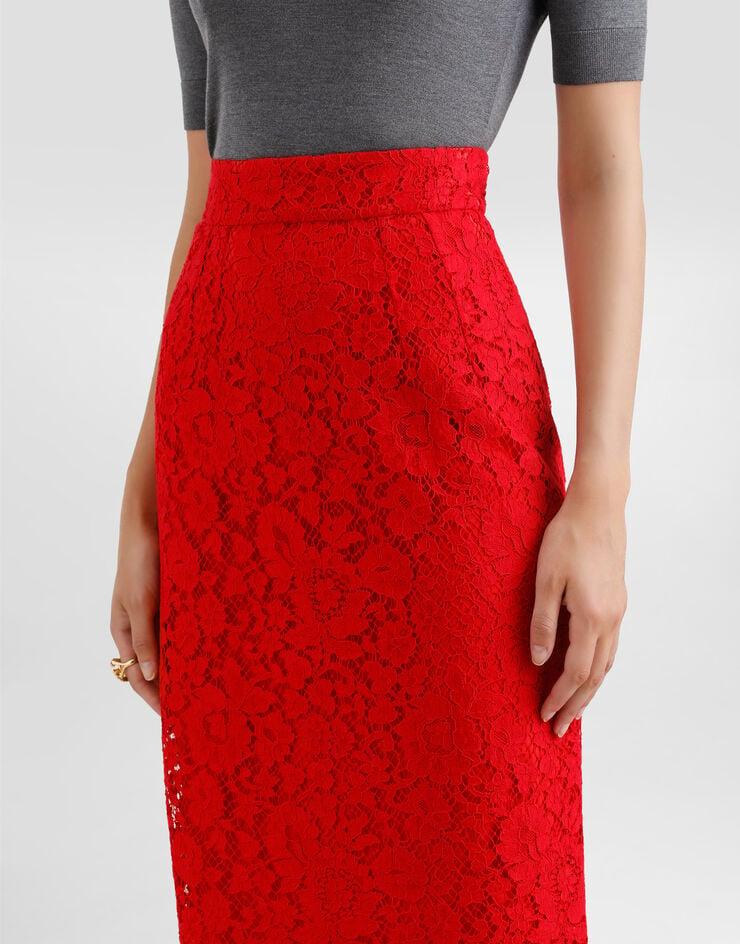 Dolce & Gabbana Falda Midi De Tubo De Encaje Cordonetto