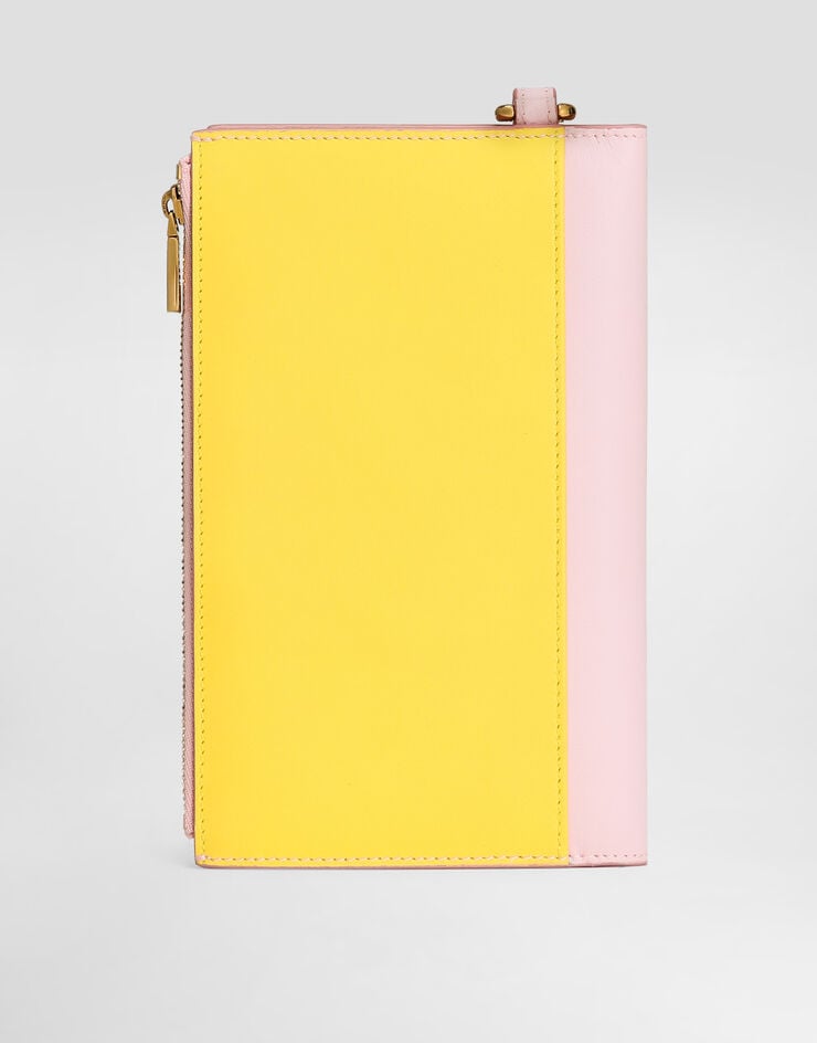 Dolce & Gabbana Funda Para Pasaporte De Piel De Becerro Con Logotipo DG