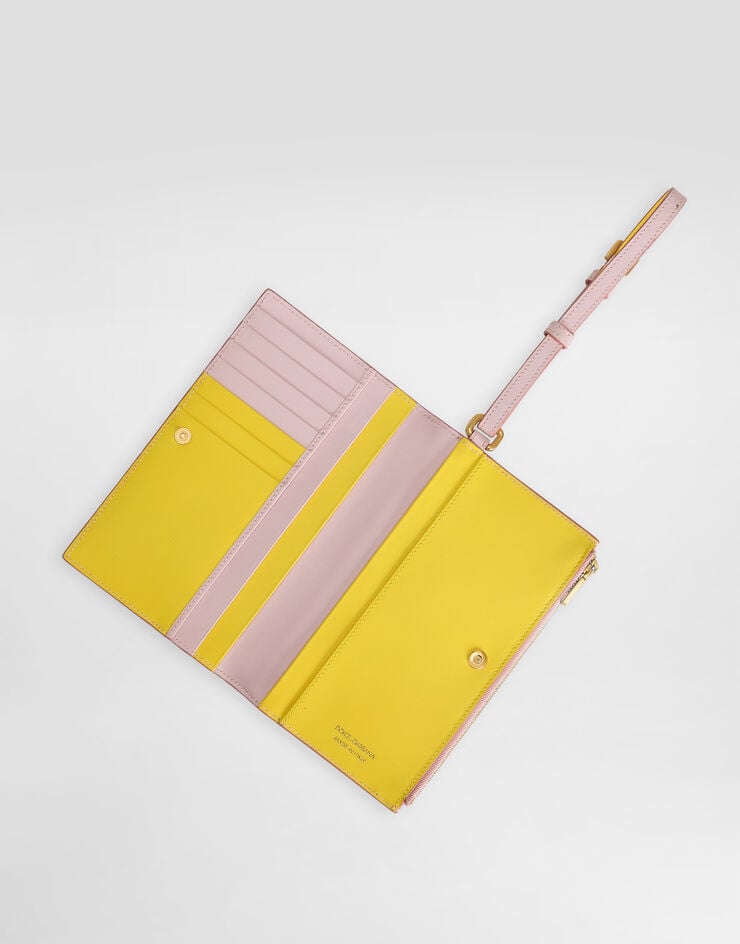 Dolce & Gabbana Funda Para Pasaporte De Piel De Becerro Con Logotipo DG