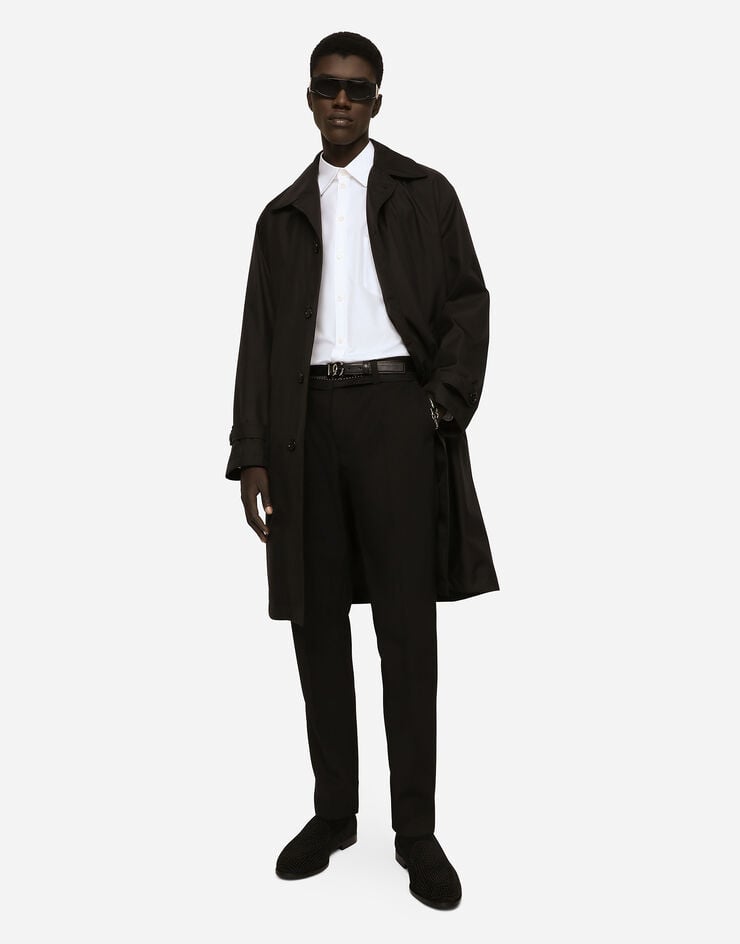 Dolce & Gabbana Gabardina De Nailon Con Etiqueta Con Logotipo