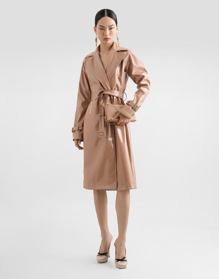 Dolce & Gabbana Gabardina De Piel Sintética Revestida