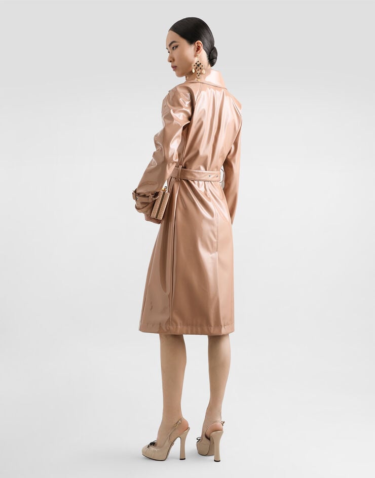 Dolce & Gabbana Gabardina De Piel Sintética Revestida