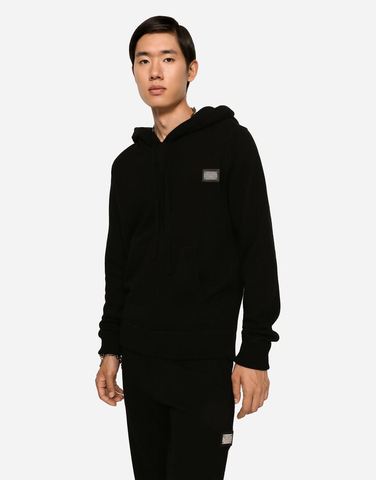 Dolce & Gabbana Jersey De Lana Y Cachemira Con Capucha