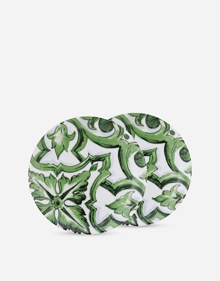 Dolce & Gabbana Juego de 2 platos de postre de porcelana