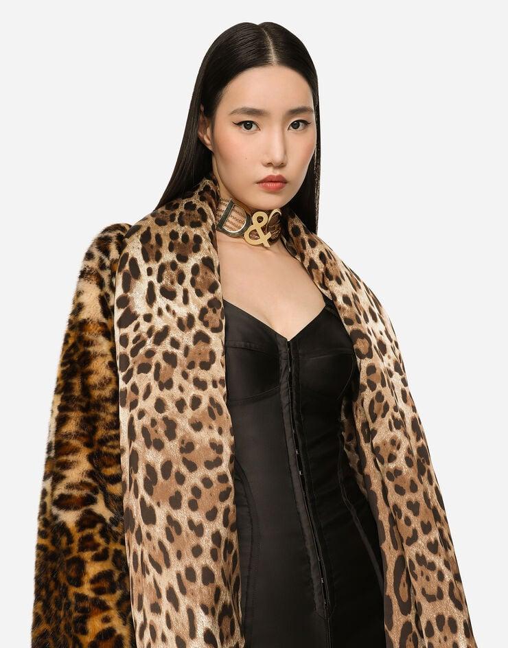 Dolce & Gabbana KIM DOLCE&GABBANA Capa De Pelo Sintético Con Estampado De Leopardo