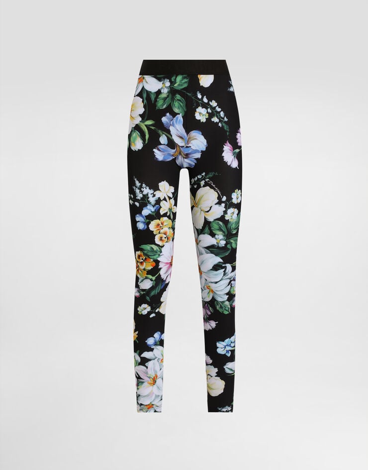 Dolce & Gabbana Leggings deportivos de punto con estampado de flores
