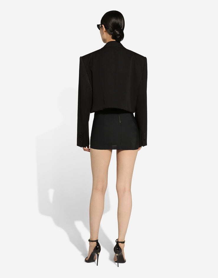 Dolce & Gabbana Minifalda Corsetera De Marquisette Y Encaje