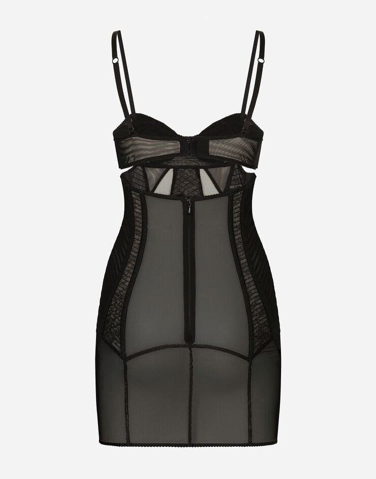 Dolce & Gabbana Minivestido De Tul Con Detalles Corseteros