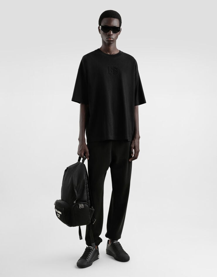 Dolce & Gabbana Mochila De Nailon Con Logotipo Engomado