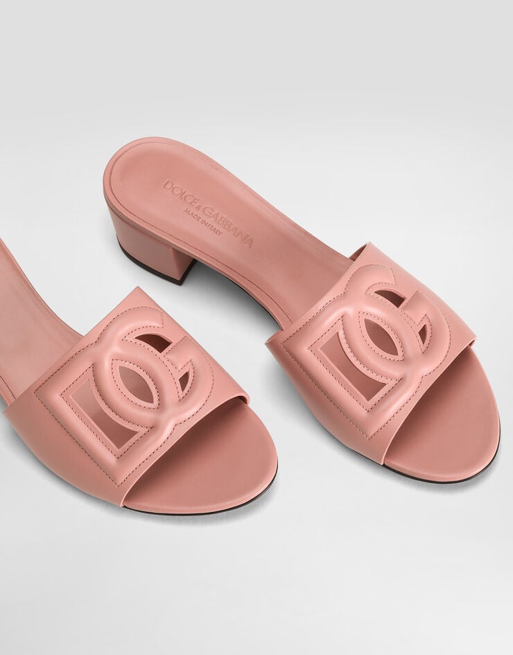 Dolce & Gabbana Mule De Piel De Becerro Y Logotipo DG