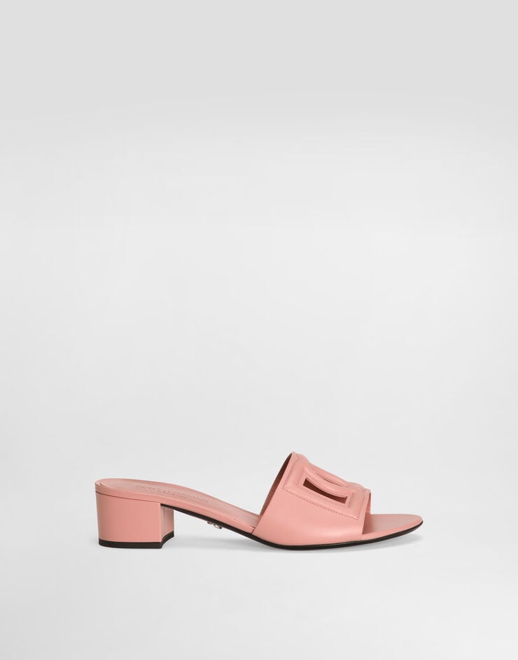 Dolce & Gabbana Mule de piel de becerro y logotipo DG