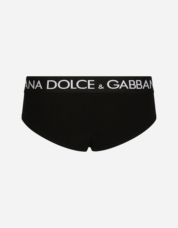 Dolce & Gabbana Pack De Dos Slips Brando En Punto De Algodón Bielástico