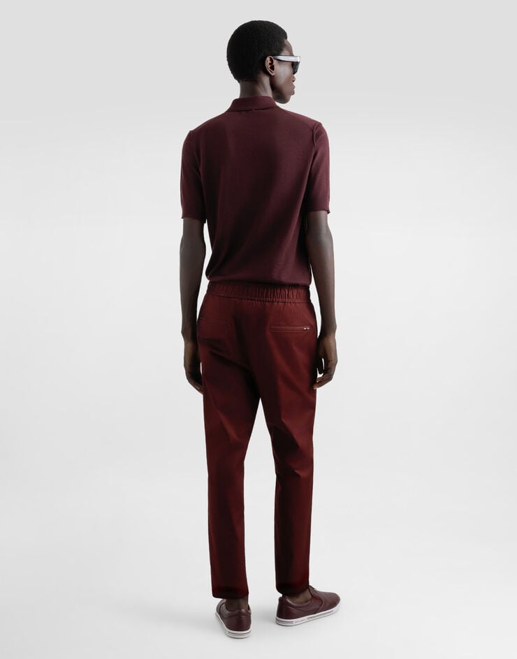 Dolce & Gabbana Pantalón De Chándal De Algodón Con Placa