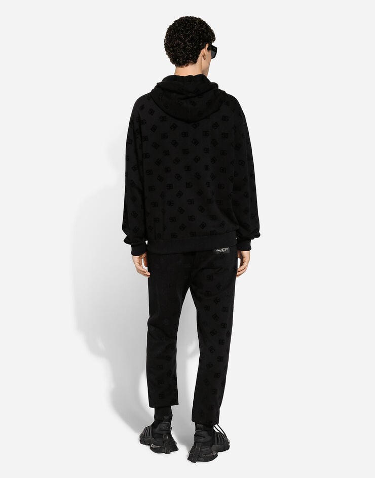 Dolce & Gabbana Pantalón De Chándal De Punto Con Estampado Integral De Logotipo DG