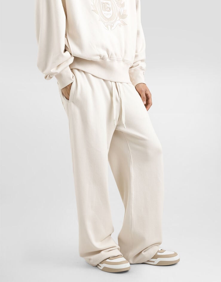 Dolce & Gabbana Pantalón De Chándal De Punto Elástico Con Bordado