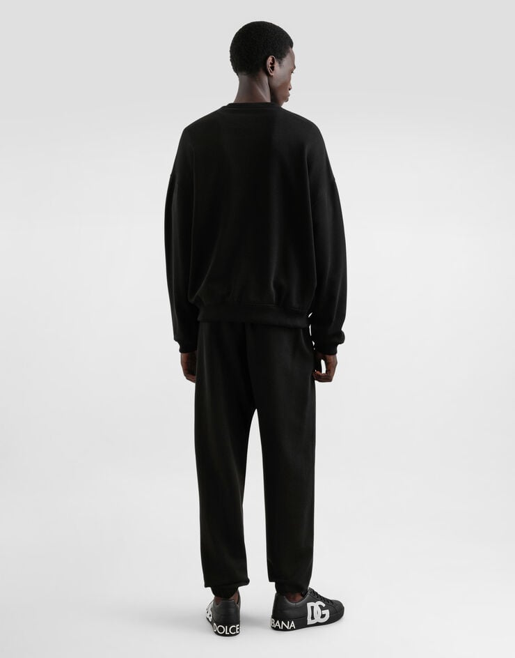 Dolce & Gabbana Pantalón De Chándal De Punto Elástico Con Bordado