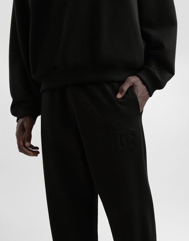 Dolce & Gabbana Pantalón De Chándal De Punto Elástico Con Bordado