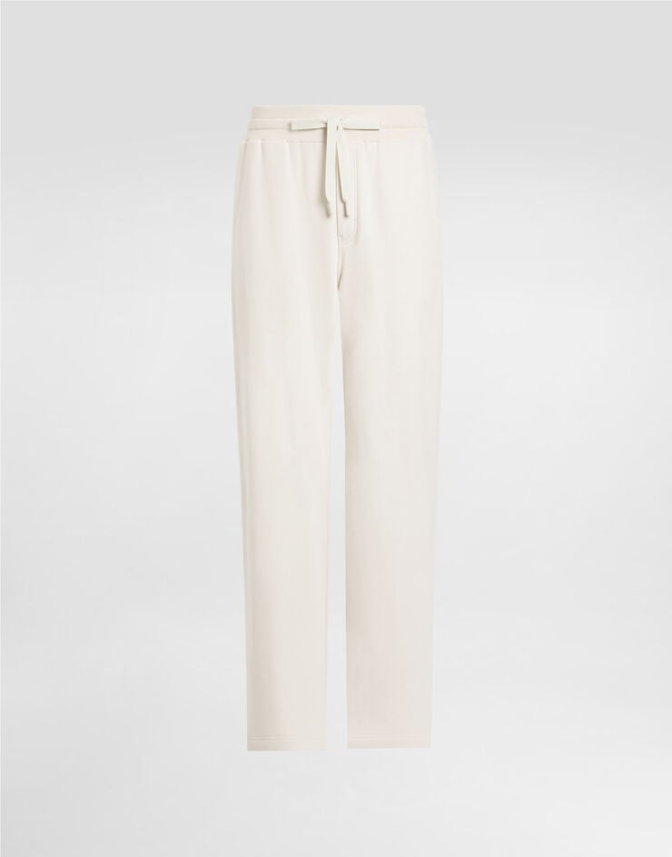 Dolce & Gabbana Pantalón de chándal de punto elástico con bordado