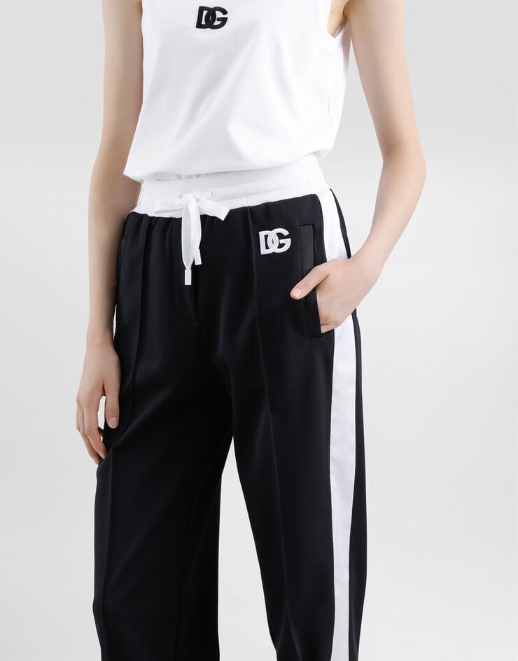 Dolce & Gabbana Pantalón De Chándal De Triacetato Con Logotipo DG Bordado