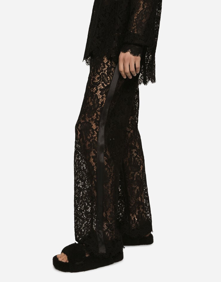 Dolce & Gabbana Pantalón De Chándal En Encaje Cordonetto