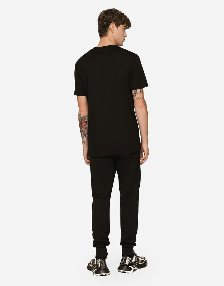 Dolce & Gabbana Pantalón De Chándal En Punto Con Estampado Del Logotipo DG