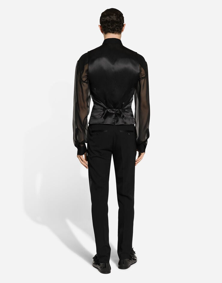 Dolce & Gabbana Pantalón De Esmoquin Clásico De Gabardina