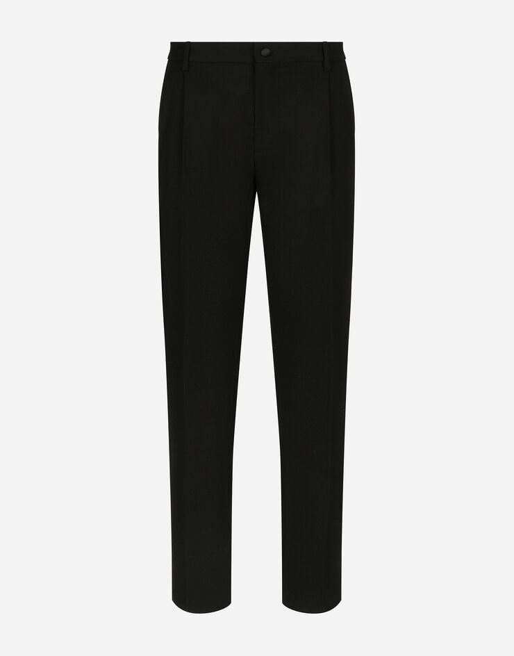 Dolce & Gabbana Pantalón de esmoquin clásico de gabardina