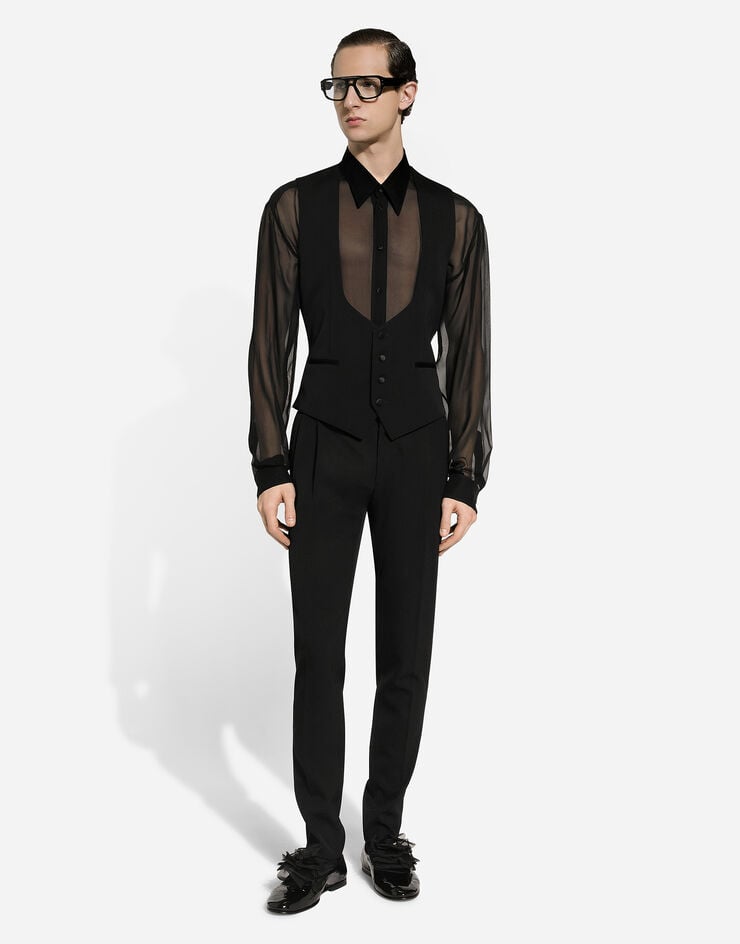 Dolce & Gabbana Pantalón De Esmoquin Clásico De Gabardina