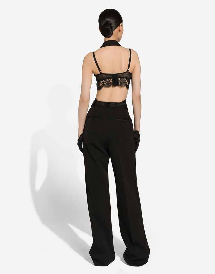 Dolce & Gabbana Pantalón De Esmoquin En Gabardina De Lana