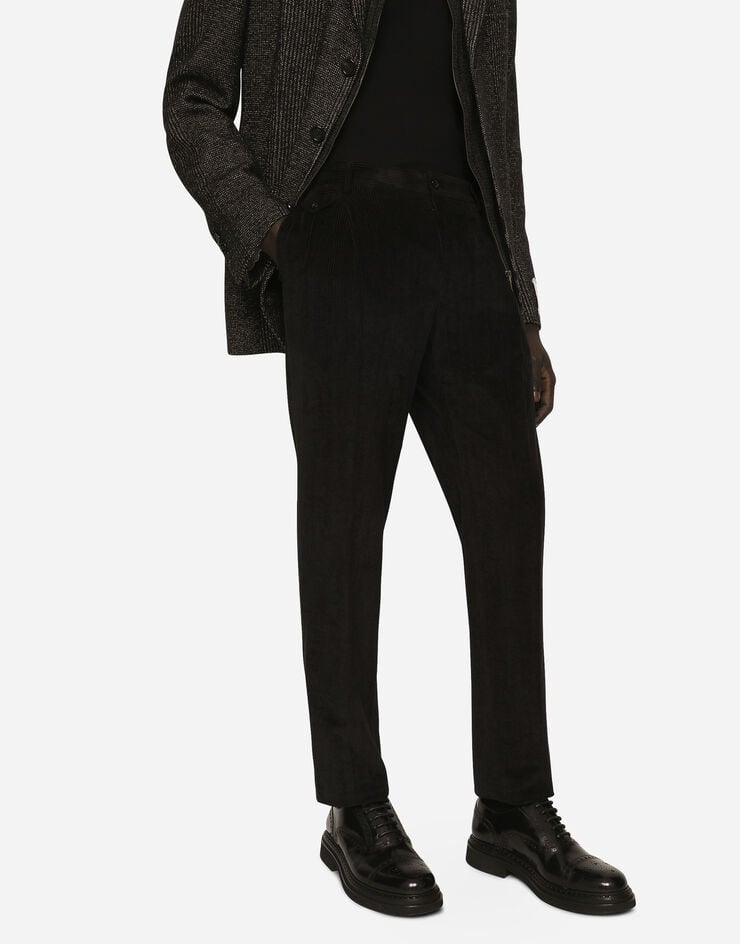 Dolce & Gabbana Pantalón De Terciopelo Acanalado Elástico