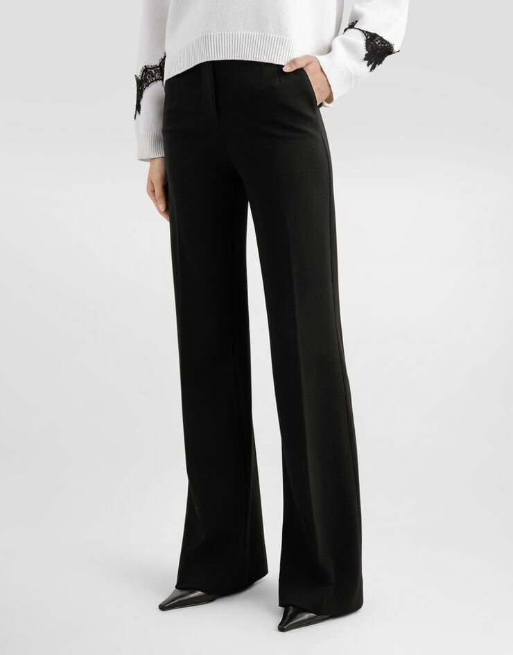 Dolce & Gabbana Pantalones Acampanados De Punto Milano