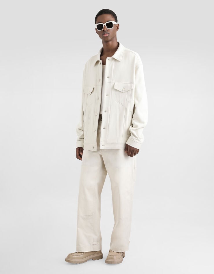 Dolce & Gabbana Pantalones Cargo De Algodón Con Placa