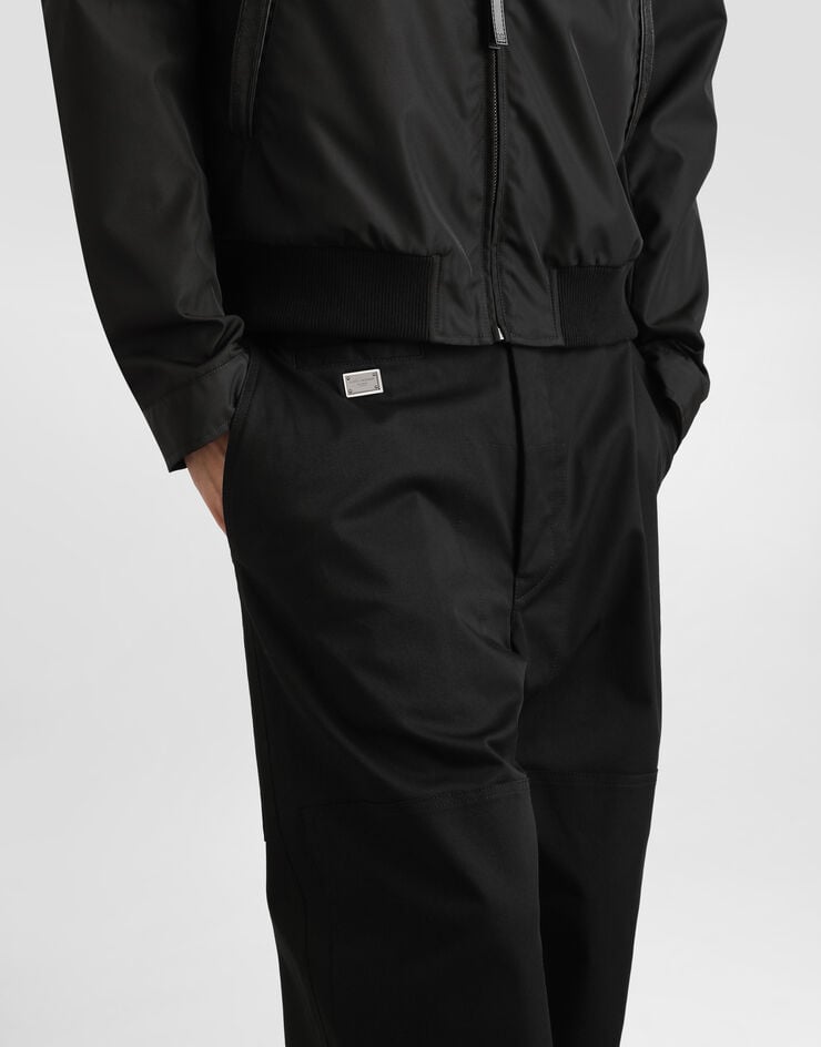 Dolce & Gabbana Pantalones Cargo De Algodón Con Placa