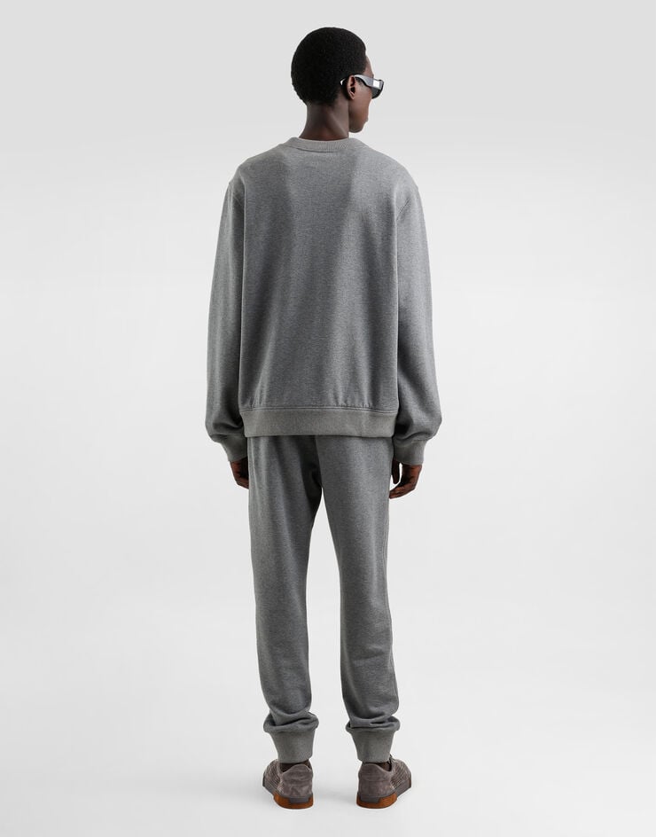 Dolce & Gabbana Pantalones De Chándal En Punto Elástico Con Placa