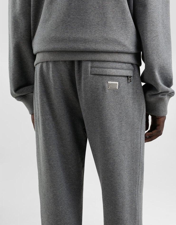 Dolce & Gabbana Pantalones De Chándal En Punto Elástico Con Placa