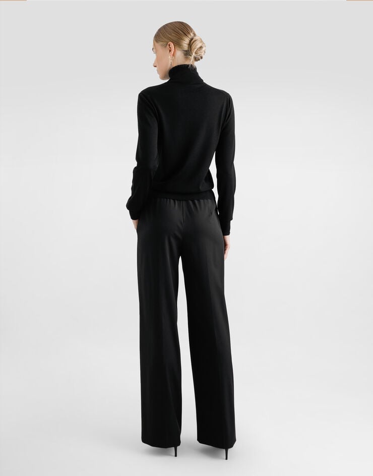 Dolce & Gabbana Pantalones De Chándal Palazzo De Tela De Lana