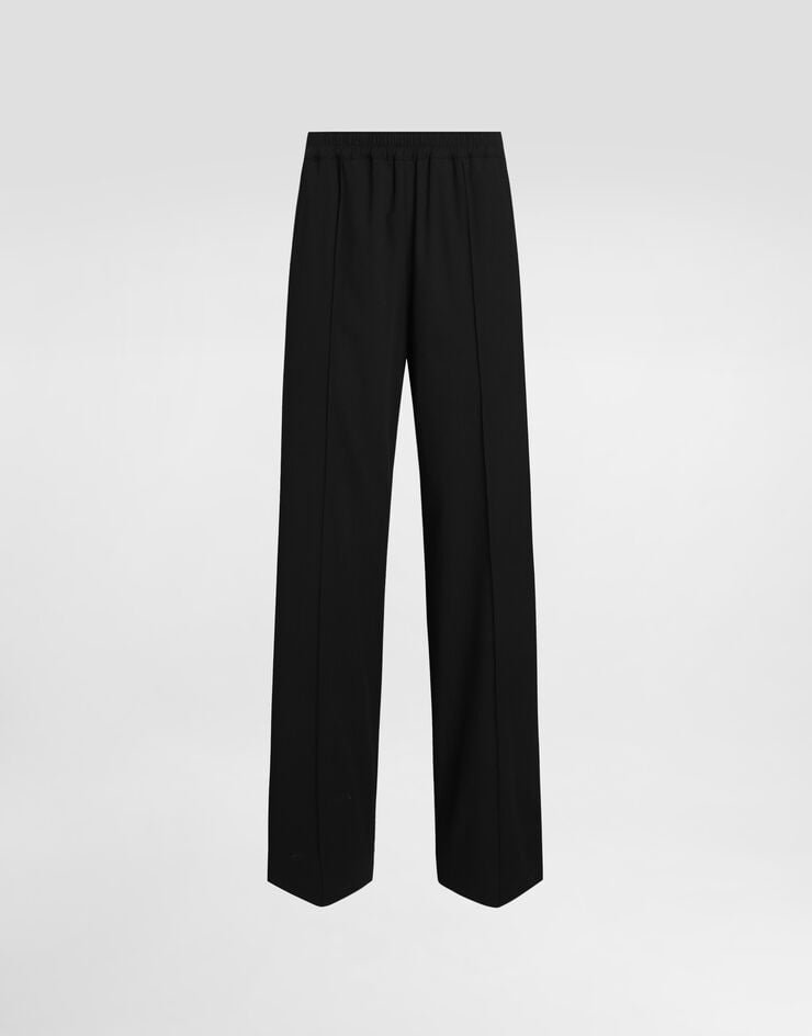 Dolce & Gabbana Pantalones de chándal palazzo de tela de lana