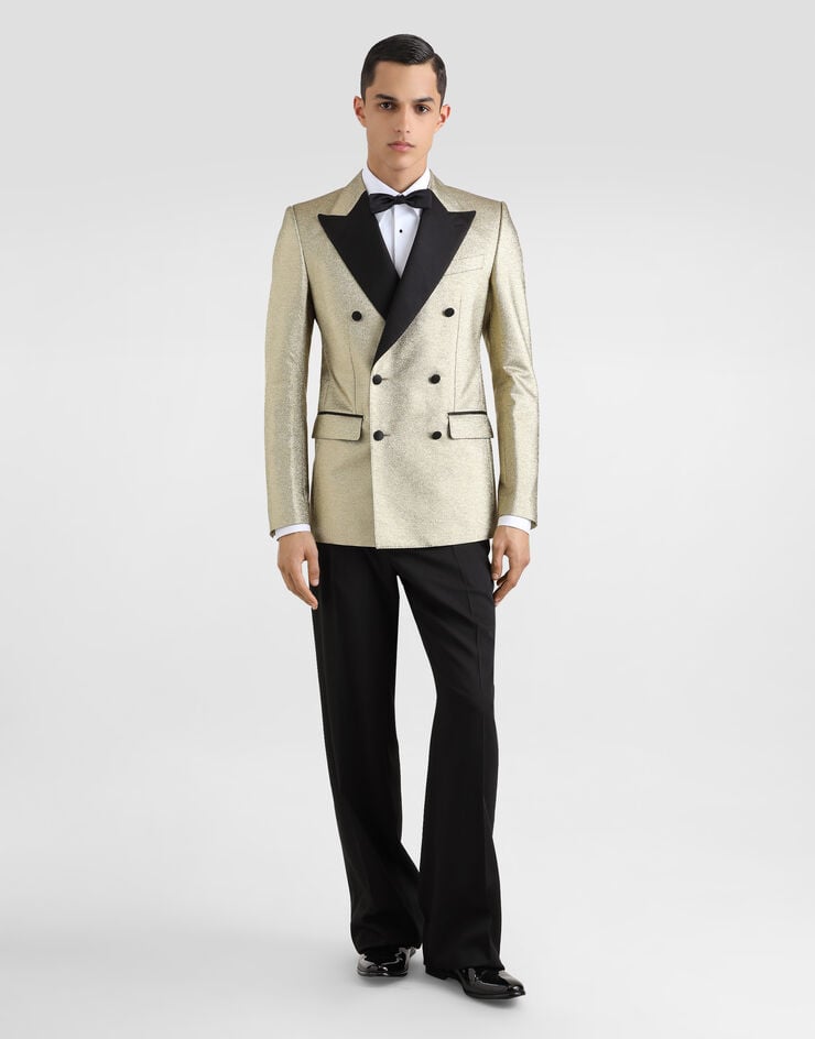 Dolce & Gabbana Pantalones De Esmoquin De Gabardina Técnica