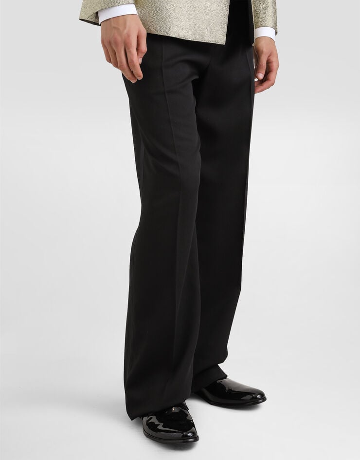 Dolce & Gabbana Pantalones De Esmoquin De Gabardina Técnica