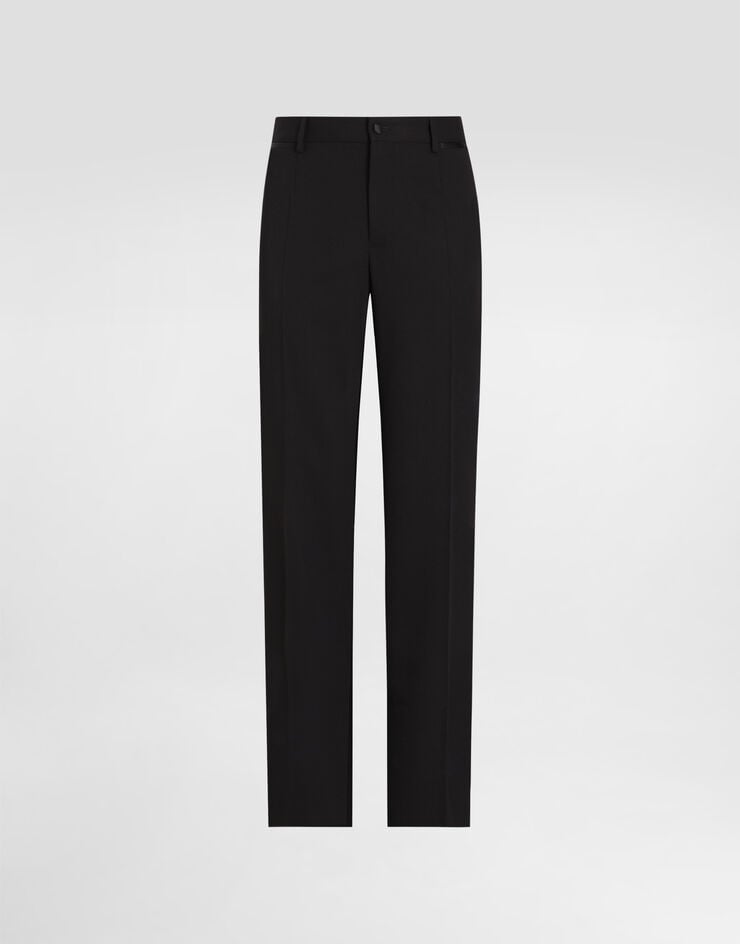 Dolce & Gabbana Pantalones de esmoquin de gabardina técnica