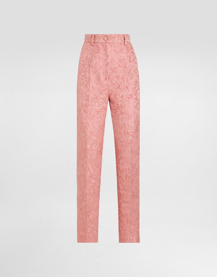 Dolce & Gabbana Pantalones sastre de jacquard floral acolchado