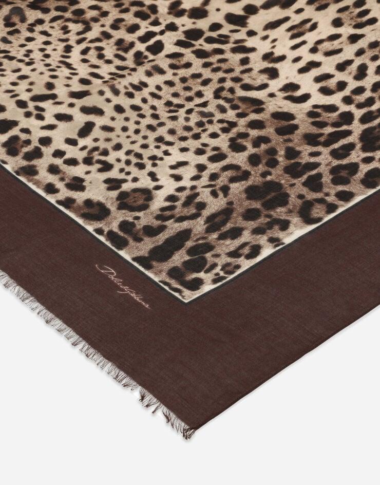 Dolce & Gabbana Pañuelo 135x200 De Modal Y Cachemira Con Estampado De Leopardo