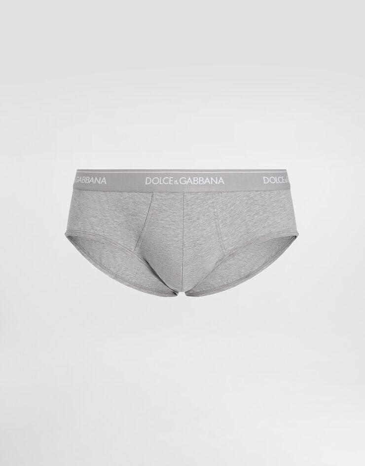 Dolce & Gabbana Paquete De 3 Slips Regular Brando De Punto Elástico