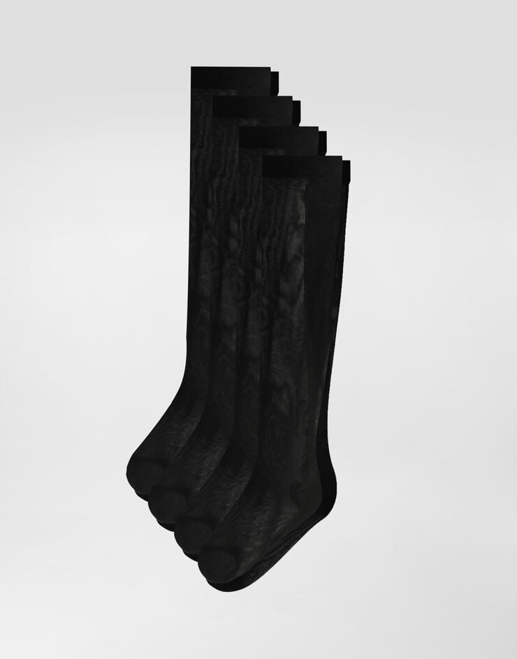 Dolce & Gabbana Paquete De Tres Pares De Calcetines De Nailon Con Logotipo DG