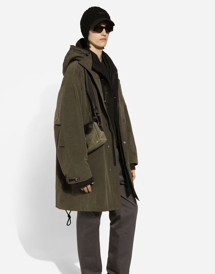 Dolce & Gabbana Parka Sin Forro Con Capucha De Tejido Técnico