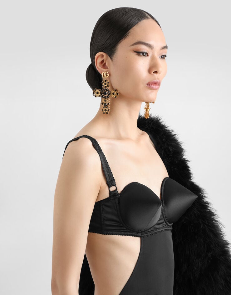 Dolce & Gabbana Pendientes En Forma De Cruz Con Filigrana